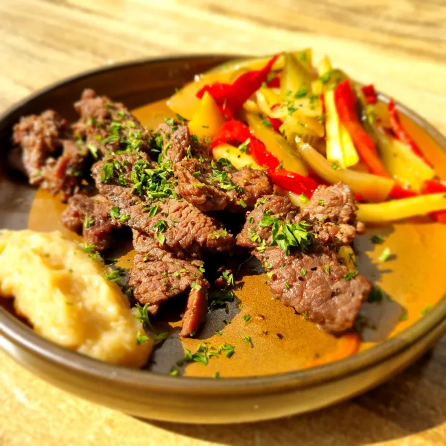 pan seared emu fillet